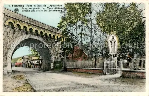 AK / Ansichtskarte Beauraing Pont et lieu de l Apparition Beauraing