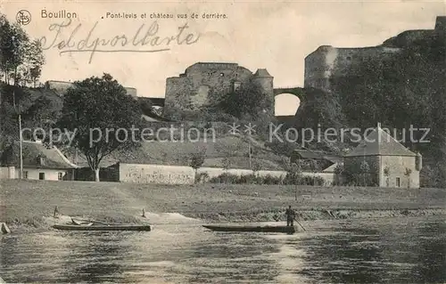 AK / Ansichtskarte Bouillon Pont levis et chateau vus de derriere Bouillon