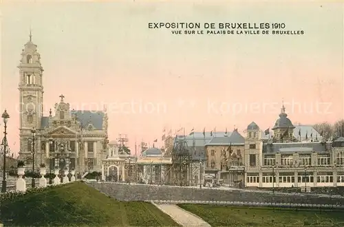 AK / Ansichtskarte Bruxelles_Bruessel Vue sur le Palais de la Ville de Bruxelles Bruxelles_Bruessel