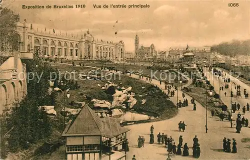 AK / Ansichtskarte Bruxelles_Bruessel Vue de lentree principale Bruxelles_Bruessel