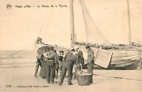 AK / Ansichtskarte Heyst sur Mer La Vente de la Peche Heyst sur mer