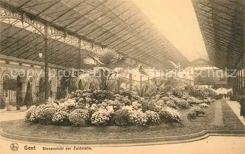 AK / Ansichtskarte Gent_Gand_Flandre Binnenzicht der Zuidstatie Gent_Gand_Flandre