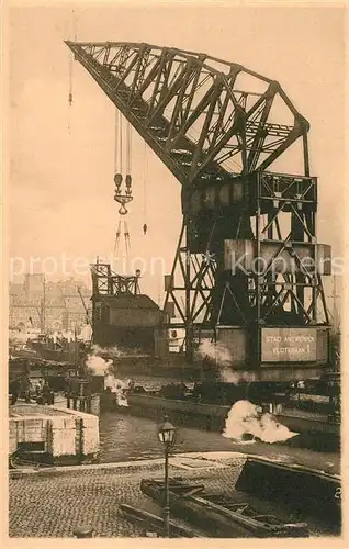 AK / Ansichtskarte Antwerpen_Anvers Haven van Antwerpen De groote vlotkraan van 150 Ton Antwerpen Anvers