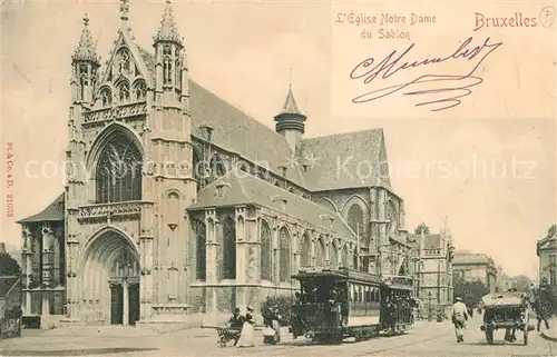 AK / Ansichtskarte Bruxelles_Bruessel Eglise Notre Dame du Sablon Bruxelles_Bruessel