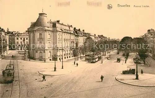 AK / Ansichtskarte Bruxelles_Bruessel Avenue Louise Bruxelles_Bruessel
