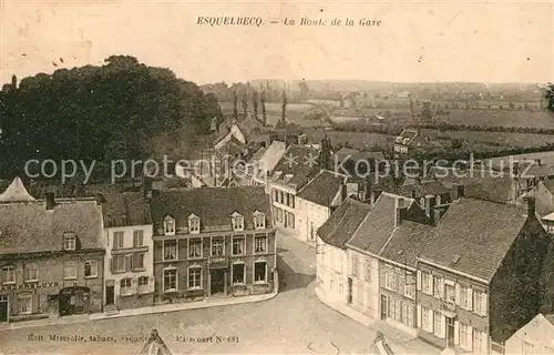 AK / Ansichtskarte Esquelbecq La Route de la Gare Esquelbecq