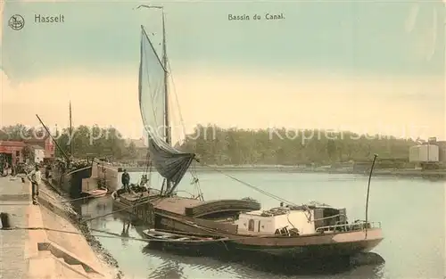 AK / Ansichtskarte Hasselt Bassin du Canal Hasselt