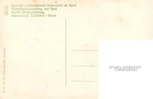 AK / Ansichtskarte Gand_Belgien Exposition Universelle 1913 Le Dome central Gand Belgien