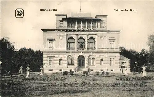 AK / Ansichtskarte Gembloux Chateau Le Docte Gembloux