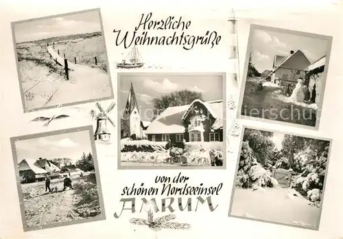 AK / Ansichtskarte Amrum im Winter Amrum