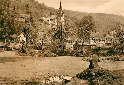 AK / Ansichtskarte Altenbrak_Harz Partie am Fluss Altenbrak Harz