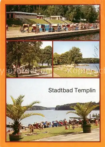 AK / Ansichtskarte Templin Stadtbad Strand Templin