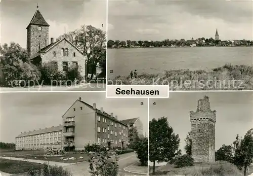 AK / Ansichtskarte Seehausen_Prenzlau Schneiderturm AWG Siedlung Warte Seehausen_Prenzlau