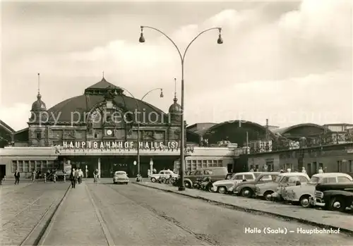 AK / Ansichtskarte Halle_Saale Hauptbahnhof Halle_Saale