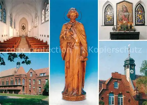 AK / Ansichtskarte Weissensee_Berlin St. Joseph Krankenhaus Br?derhaus Kapelle Kirchturm Weissensee Berlin