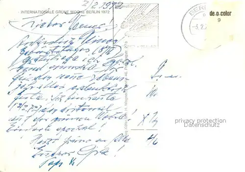 AK / Ansichtskarte Berlin Internationale Gr?ne Woche Berlin