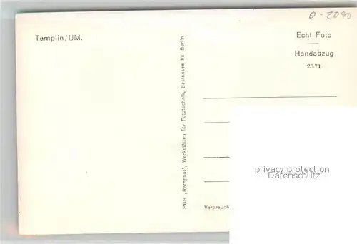 AK / Ansichtskarte Templin Kirchenpartie Templin