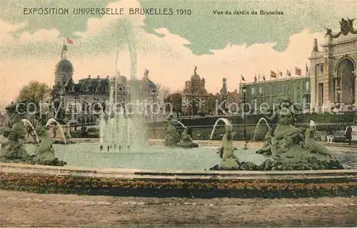 AK / Ansichtskarte Exposition_Universelle_Bruxelles_1910 Jardin de Bruxelles  