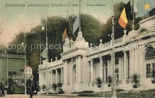 AK / Ansichtskarte Exposition_Universelle_Bruxelles_1910 Travaux Feminins  