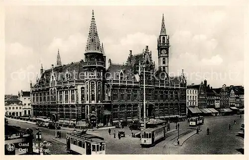 AK / Ansichtskarte Strassenbahn Gand Poste  