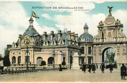 AK / Ansichtskarte Exposition_Universelle_Bruxelles_1910 Chien Vert  