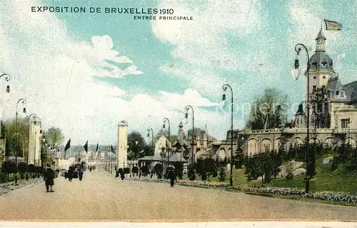 AK / Ansichtskarte Exposition_Universelle_Bruxelles_1910 Entree Principale  