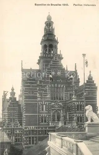 AK / Ansichtskarte Exposition_Universelle_Bruxelles_1910 Pavillon Hollandais  