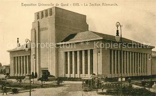 AK / Ansichtskarte Exposition_Universelle_Gand_1913 Section Allemand  