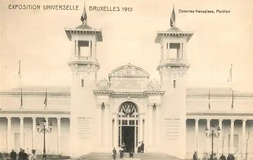 AK / Ansichtskarte Exposition_Universelle_Bruxelles_1910 Colonies Francaises Pavillon  