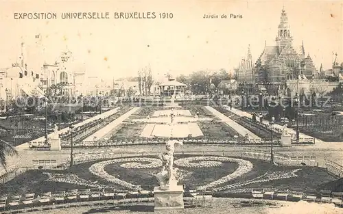 AK / Ansichtskarte Exposition_Universelle_Bruxelles_1910 Jardin de Paris  