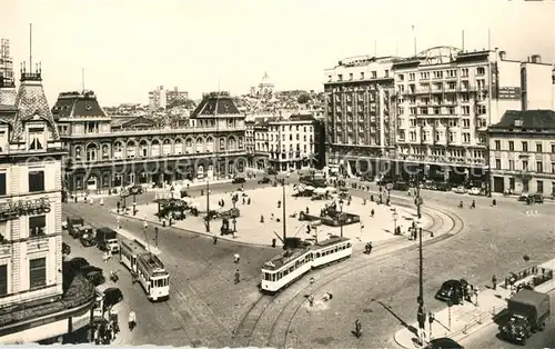 AK / Ansichtskarte Strassenbahn Bruxelles Gare du Nord  
