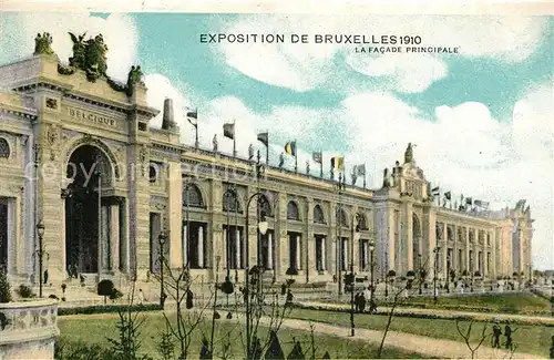 AK / Ansichtskarte Exposition_Universelle_Bruxelles_1910 Facade Principale  