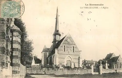 AK / Ansichtskarte La_Vieille Lyre Eglise Cimetiere Kirche Friedhof La_Vieille Lyre