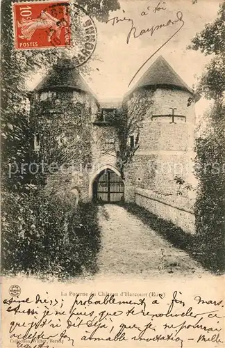 AK / Ansichtskarte Harcourt_Eure La Poterne du Chateau Harcourt Eure