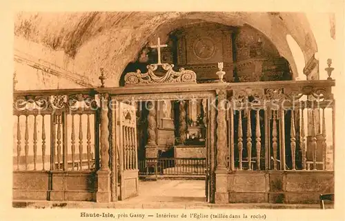 AK / Ansichtskarte Haute Isle Interieur de l Eglise Haute Isle