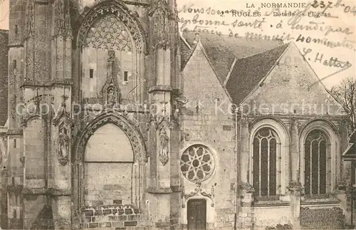 AK / Ansichtskarte Rugles Details de l Eglise Rugles