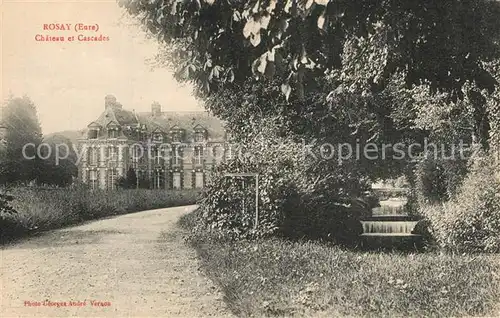 AK / Ansichtskarte Rosay sur Lieure Chateau et Cascades Rosay sur Lieure