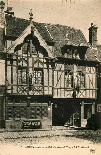 AK / Ansichtskarte Louviers_Eure Hotel du Grand Cerf XVIe siecle Louviers Eure