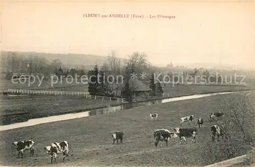 AK / Ansichtskarte Fleury sur Andelle Les Paturages des vaches Fleury sur Andelle