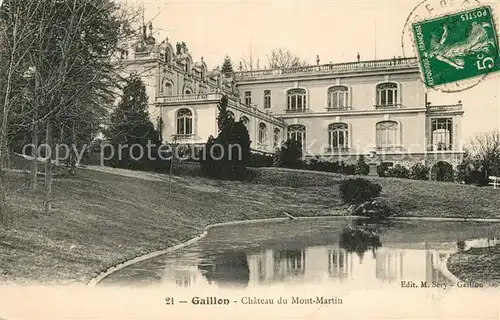 AK / Ansichtskarte Gaillon Chateau du Mont Martin Gaillon