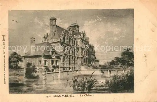 AK / Ansichtskarte Beaumesnil_Eure Chateau Beaumesnil Eure