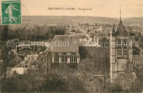 AK / Ansichtskarte Beaumont le Roger Vue generale Eglise Beaumont le Roger