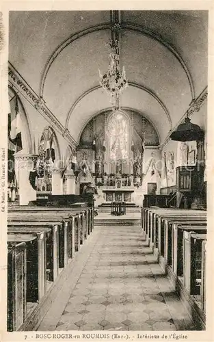 AK / Ansichtskarte Le_Bosc Roger en Roumois Interieur de l Eglise Le_Bosc Roger en Roumois