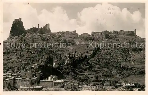 AK / Ansichtskarte Rochemaure Vue panoramique et ruines du chateau Rochemaure