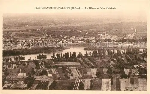 AK / Ansichtskarte Saint Rambert d_Albon et le Rhone vue aerienne Saint Rambert d Albon