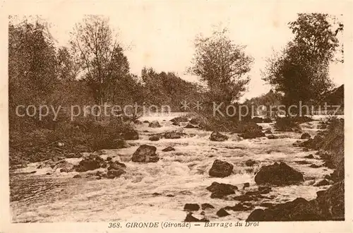 AK / Ansichtskarte Gironde sur Dropt Barrage du Drot Gironde sur Dropt