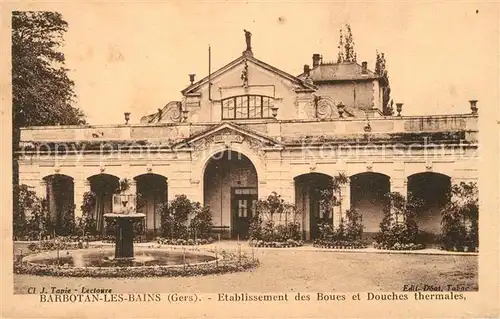 AK / Ansichtskarte Barbotan_les_Bains Etablissement des Boues et Douches thermales 