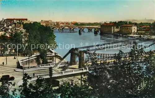 AK / Ansichtskarte Toulouse_Haute Garonne Garonne Pont Saint Pierre et Pont Neuf Toulouse Haute Garonne