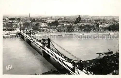 AK / Ansichtskarte Toulouse_Haute Garonne Quai St Pierre Pont Suspendu Toulouse Haute Garonne