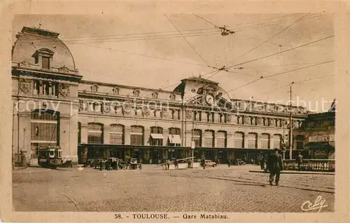AK / Ansichtskarte Toulouse_Haute Garonne Gare Matabiau Strassenbahn Toulouse Haute Garonne